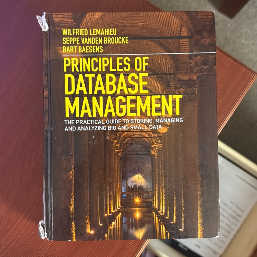 Principles of Database Management textbook